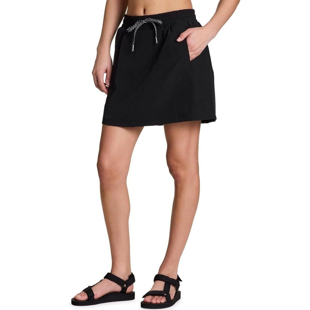 Womens NWT Avalanche Golf Hiking Trail Black Athletic Quick Dry Drawstring Skort